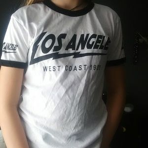 White and Black L.A Shirt